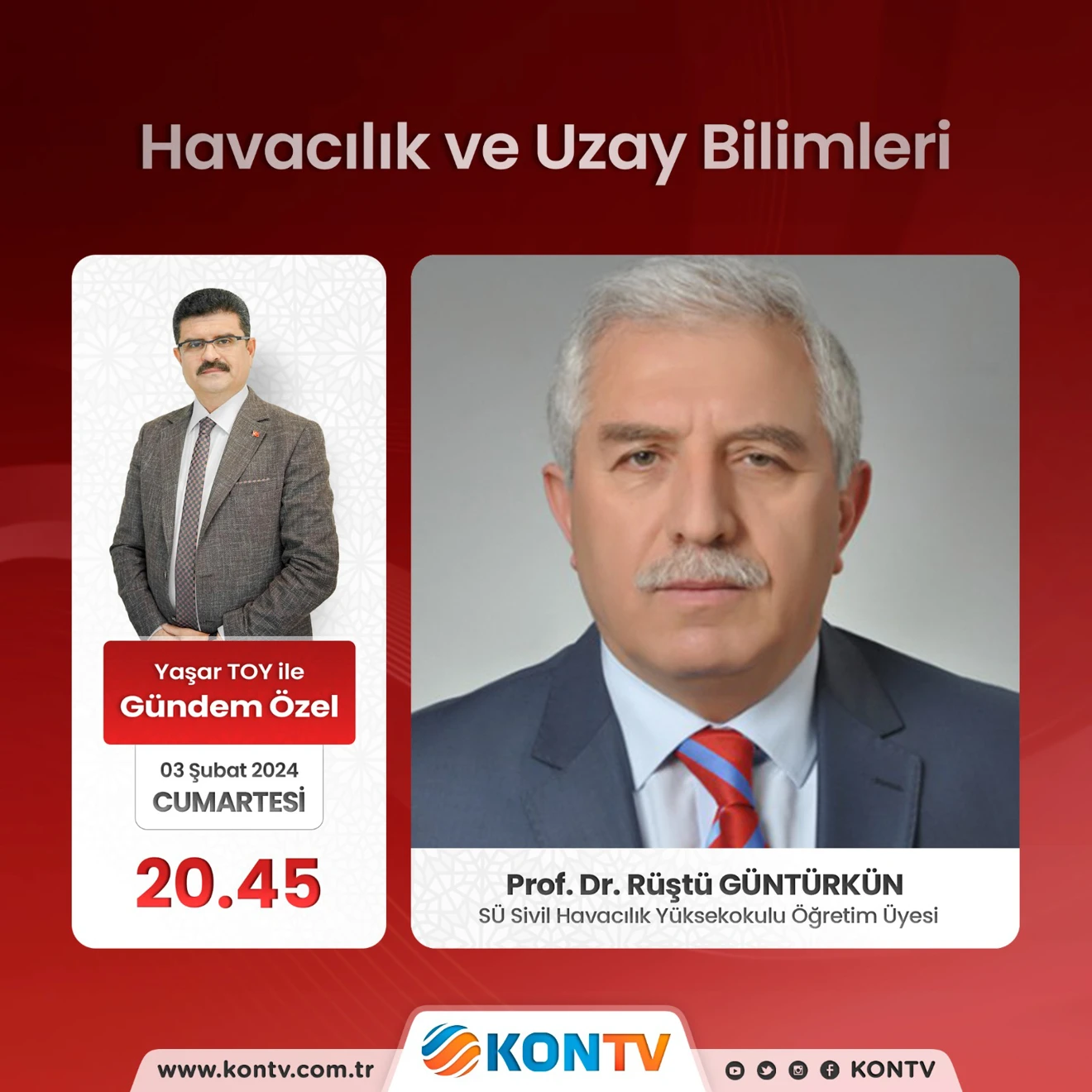 Prof. Dr. Rüştü GÜNTÜRKÜN'ün KONTV Canlı Yayını